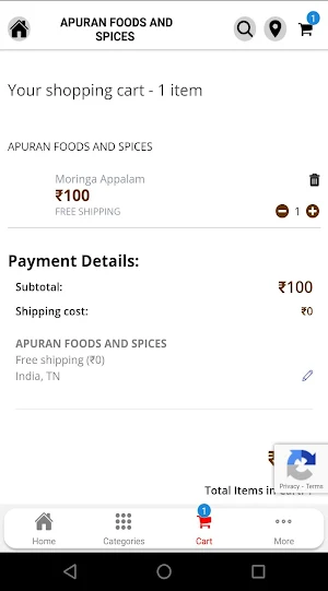 apuranfoods Screenshot 3