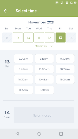 Meraki Salon Screenshot 1