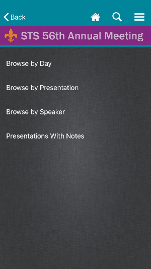 STS Events Screenshot 2