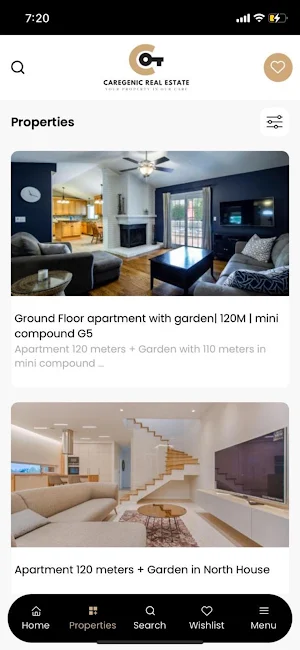 Caregenic Real Estate Screenshot 2