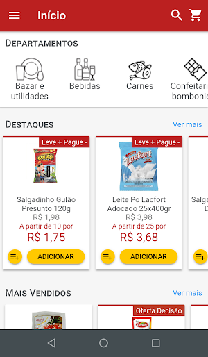 Decisão Entrega - Supermercado Online Screenshot 0