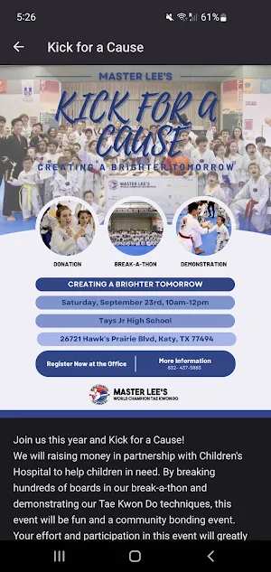 Leaders Taekwondo Screenshot 1