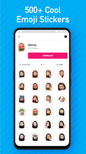 Big Emojis Stickers For WhatsApp - WAStickerApps Screenshot 0