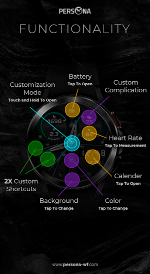 PER005 - Sapphire Watch Face Screenshot 3