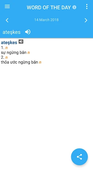 Vietnamese-Turkish Dictionary Screenshot 1