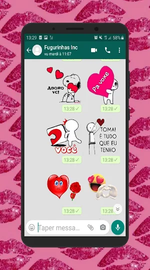 Figurinhas Bonitinhas  WAStickerApps Screenshot 1