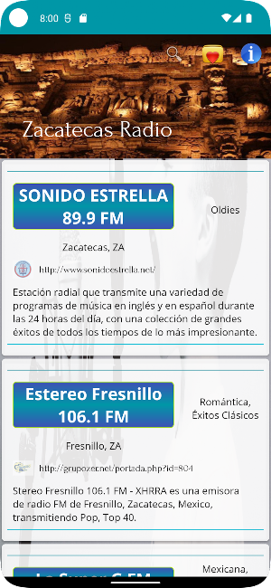 Radio Zacatecas, Mexico Music Screenshot 0