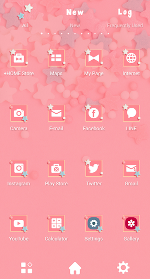Pastel Stars Theme +HOME Screenshot 2