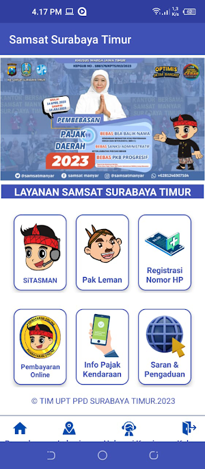 Samsat Surabaya Timur Mobile Screenshot 2