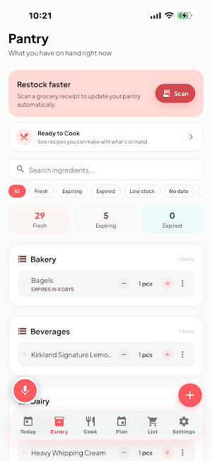 Pantryly: AI Pantry & MealPlan Screenshot 3
