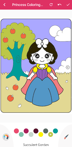 Kawaii Princess Coloring Book Screenshot 0