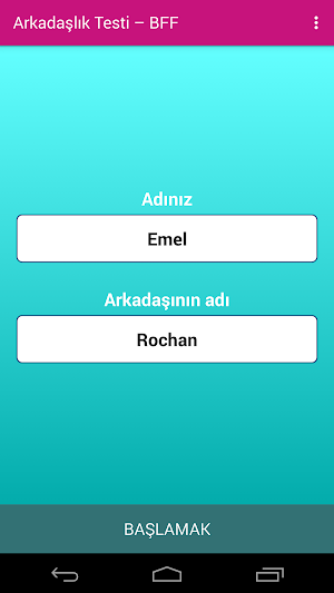 Arkadaşlık Testi  - BFF Testi Screenshot 0