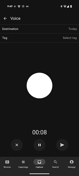 Tana – notes, AI, voice memos Screenshot 3