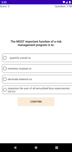 CISM Practice Questions Screenshot 1