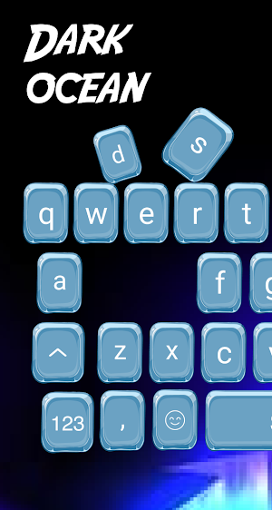 Neon Led keyboard - Dark Ocean Topic Screenshot 0