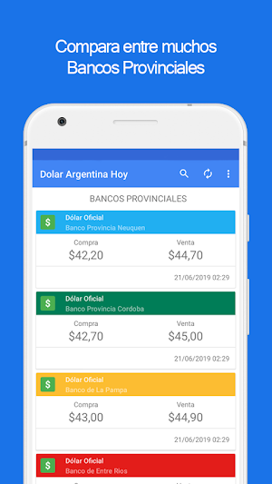 Dolar Argentina Hoy - Todos los Bancos y más Screenshot 2