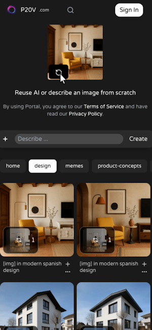 P20V mobile Screenshot 0