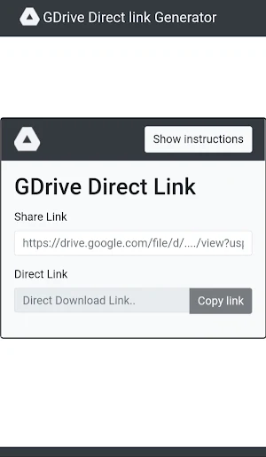 Direct Download Link Generator - Get a direct link Screenshot 0