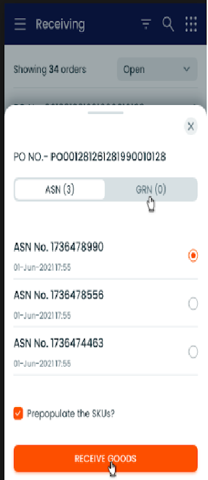 TradeEdge Goods Receive(Stage) Screenshot 1