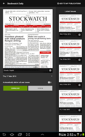 Stockwatch Daily Screenshot 0