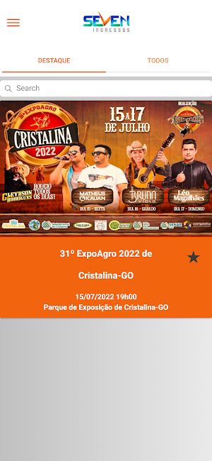 Seven Ingressos Screenshot 1