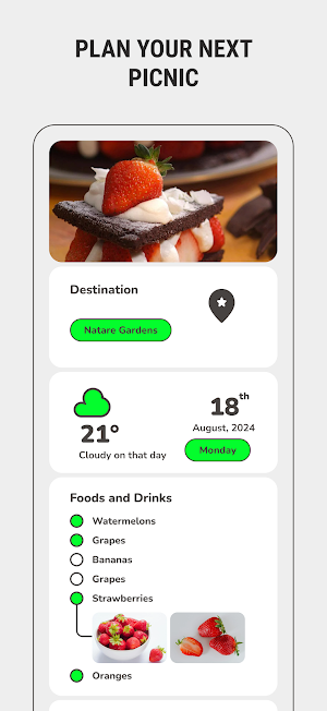 Picnic Planner- Plan, Memories Screenshot 1