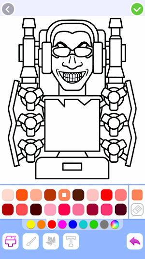 Titan G-man Coloring Game Screenshot 1