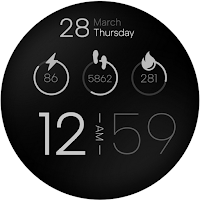 Minimal Digital Watch Face LS