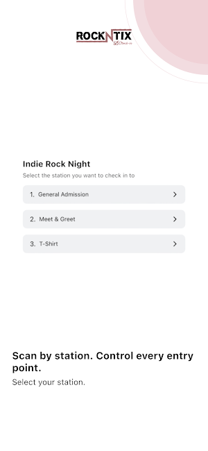 RockNTix Check-in Screenshot 1
