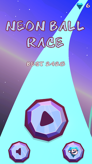Neon Ball Race Screenshot 1