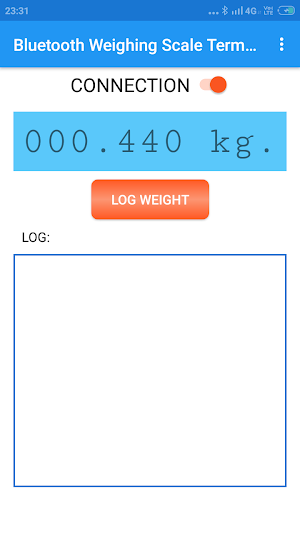 Bluetooth Weighing Scale Terminal Screenshot 1
