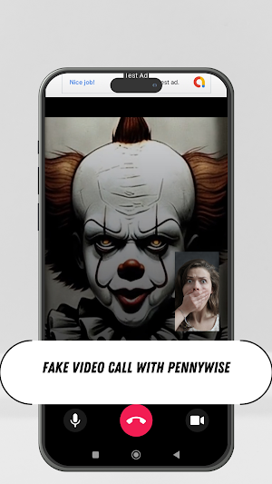 Pennywise fake video call Screenshot 0
