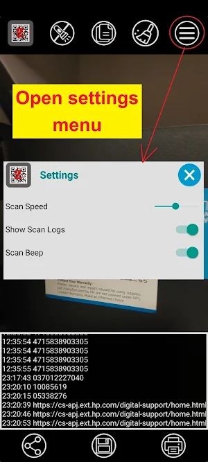 QR code scanner Screenshot 3