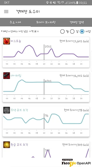 경매장 도우미 (던파, 경매장, 위젯) Screenshot 0