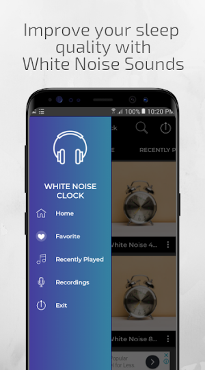 White Noise Clock Sleep Screenshot 0