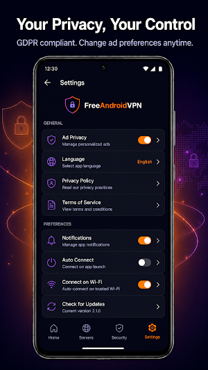 FreeAndroidVPN: Fast VPN Proxy Screenshot 3