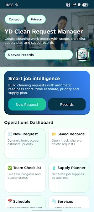 YD Clean Request Manager Screenshot 0