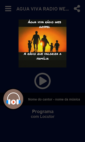 Água viva radio web gospel Bento Gonçalves Screenshot 1