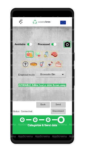 Wasteless scale app Screenshot 1