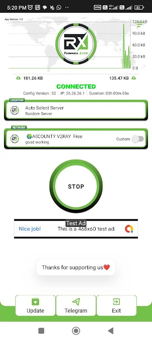 RX TUNNEL LITE Screenshot 1