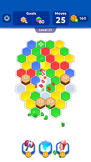 Pile Pop - Hexa Tile Puzzle Screenshot 1