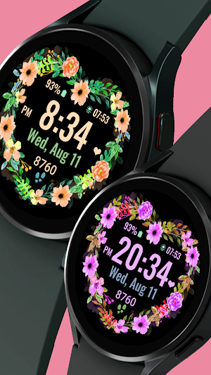 Flower Heart Watchface Screenshot 3