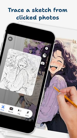 AR Anime Draw: Trace to Sketch Screenshot 1
