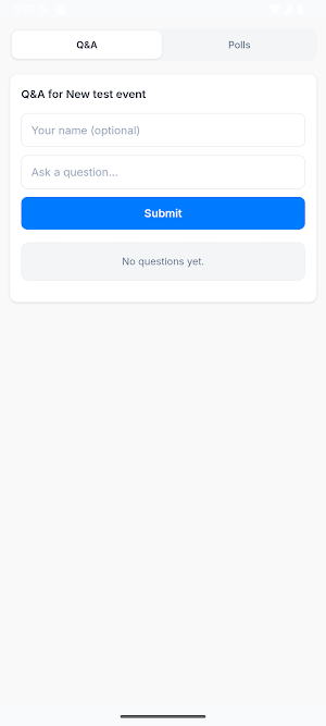 QNA Events Screenshot 1