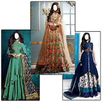 Women Full Frock Photo Suit