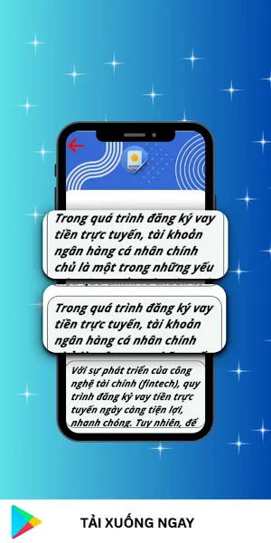 Ứng Dụng Hướng Dẫn Vay Online Screenshot 3
