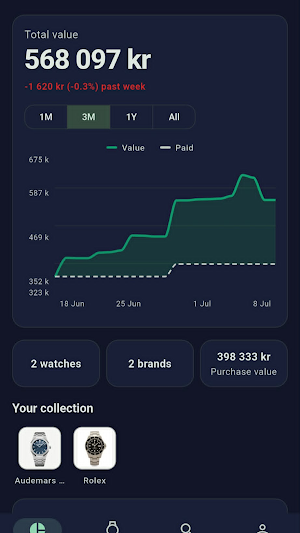 Watch Portfolio: Value Tracker Screenshot 3