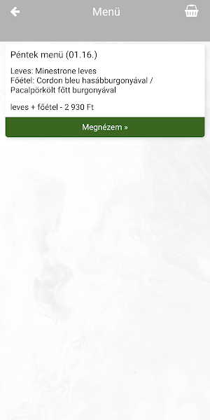 Maron Étterem Screenshot 1