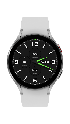 Mechanical Green watch face Screenshot 2