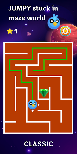 Jumpy - Quick Maze Escape Screenshot 1